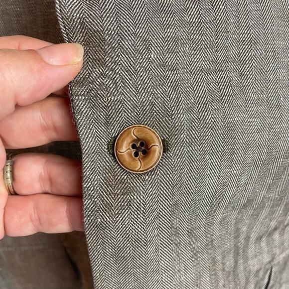 Tommy‎ Hilfiger Linen Blend Sport Coat Mens Size M Blazer Jacket Light Brown - Picture 9 of 9